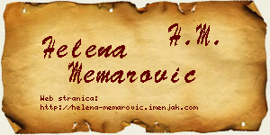Helena Memarović vizit kartica